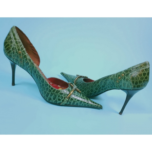 SOLD Luichiny croc heels - Picture 2 of 13